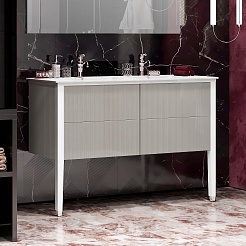 Opadiris Мебель для ванной Рубинно 120 4 ящика серая – фотография-3